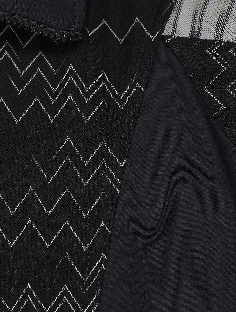 Cotton-Blend Zip Jacket