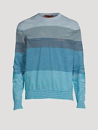 Cotton-Blend Crewneck Sweater