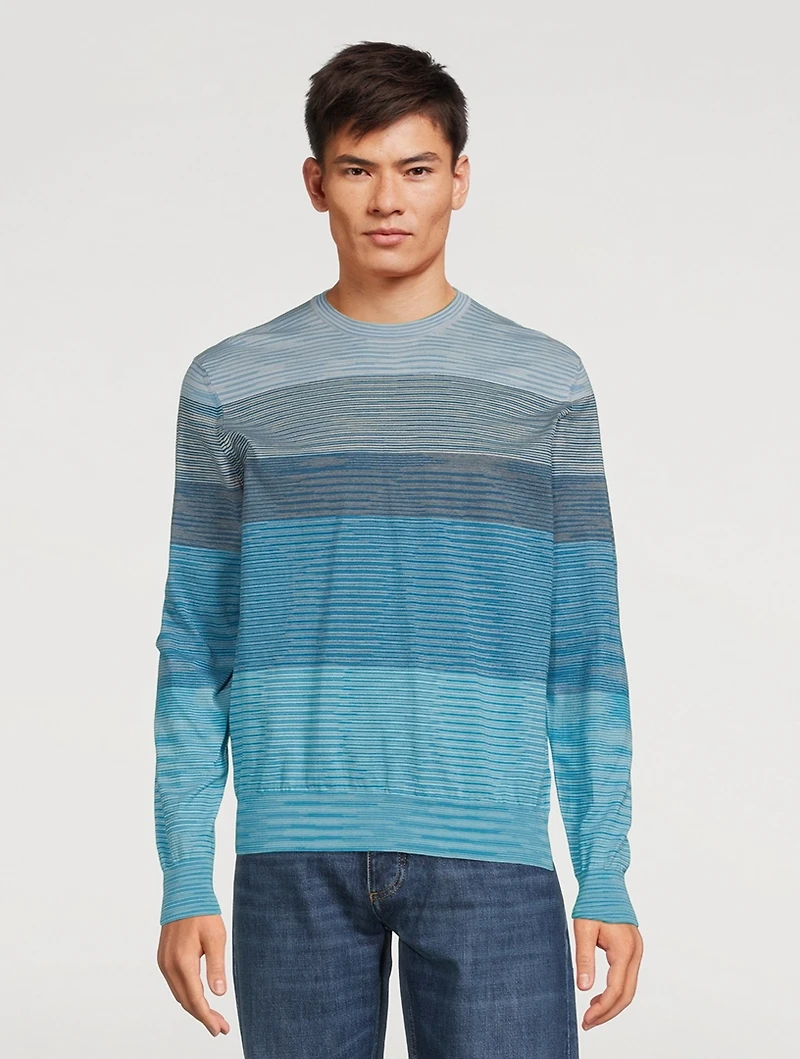 Cotton-Blend Crewneck Sweater