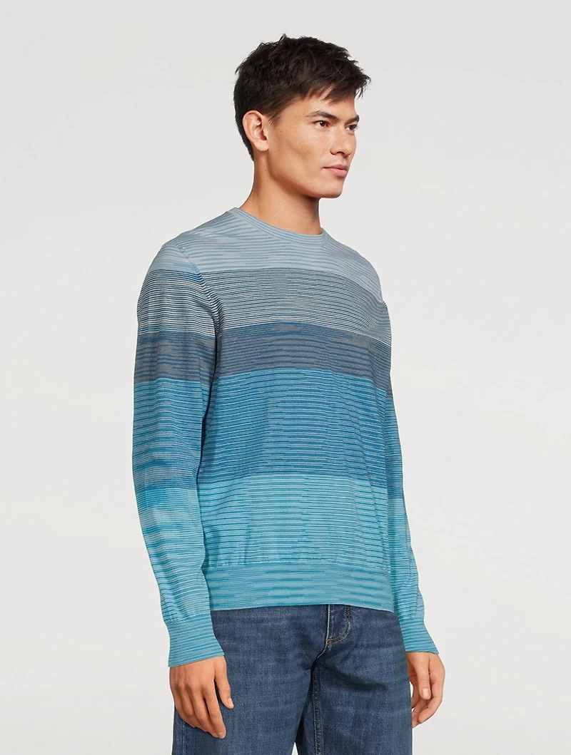 Cotton-Blend Crewneck Sweater