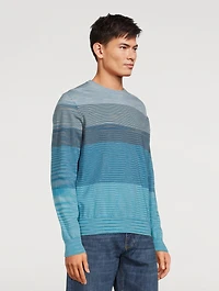 Cotton-Blend Crewneck Sweater