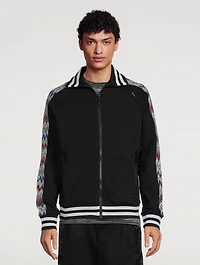 Cotton Fleece Zip Sweatshirt