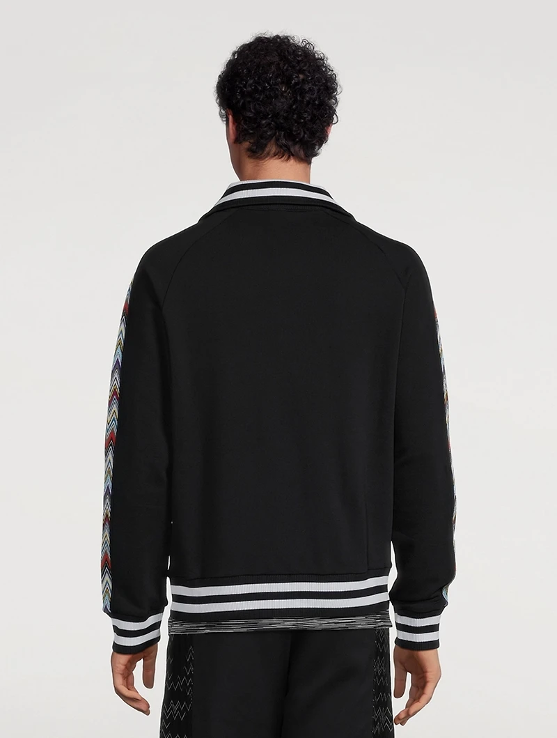 Cotton Fleece Zip Sweatshirt