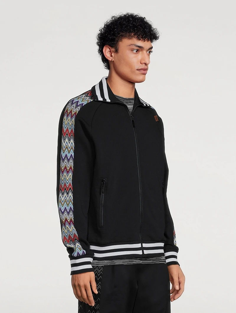 Cotton Fleece Zip Sweatshirt