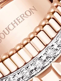 Radiant Edition Quatre Rose Gold Ring With Diamonds