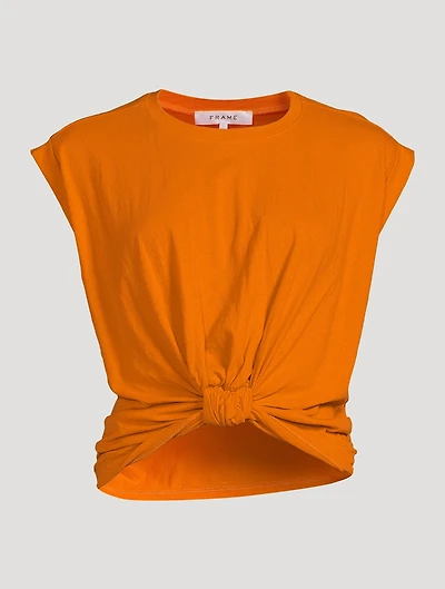 Knotted Rolled T-Shirt