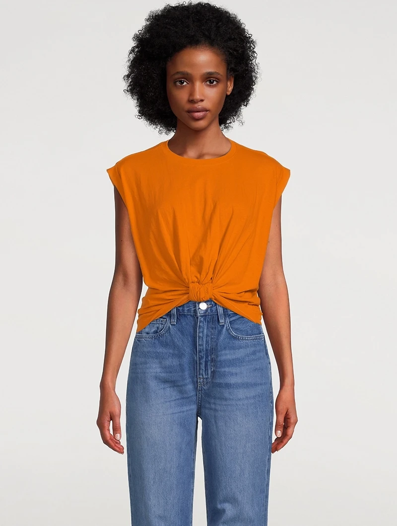 Knotted Rolled T-Shirt