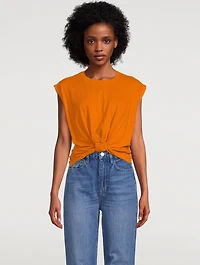 Knotted Rolled T-Shirt