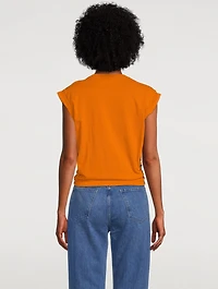 Knotted Rolled T-Shirt