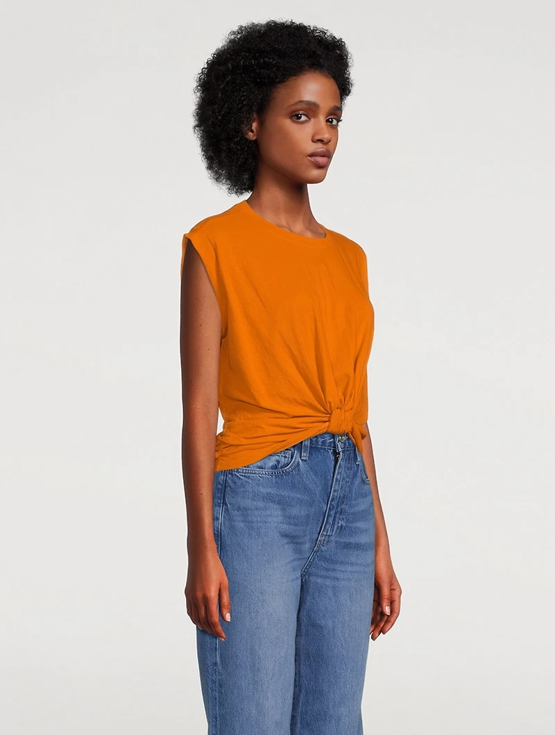 Knotted Rolled T-Shirt