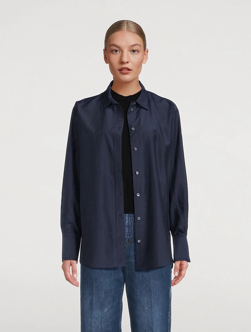 The Oversized Linear Lace Shirt