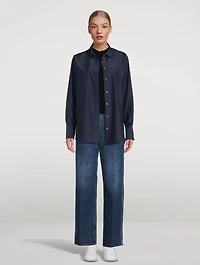 The Oversized Linear Lace Shirt