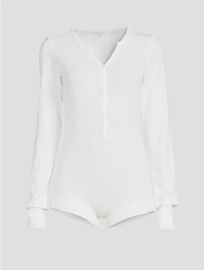 Violette Pointelle Romper