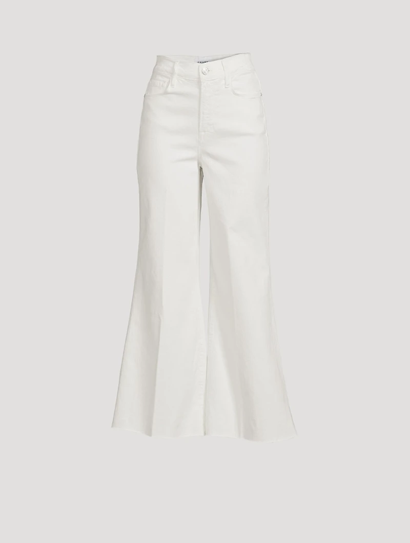 Le Palazzo Cropped Wide-Leg Jeans