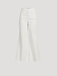Le Palazzo Cropped Wide-Leg Jeans