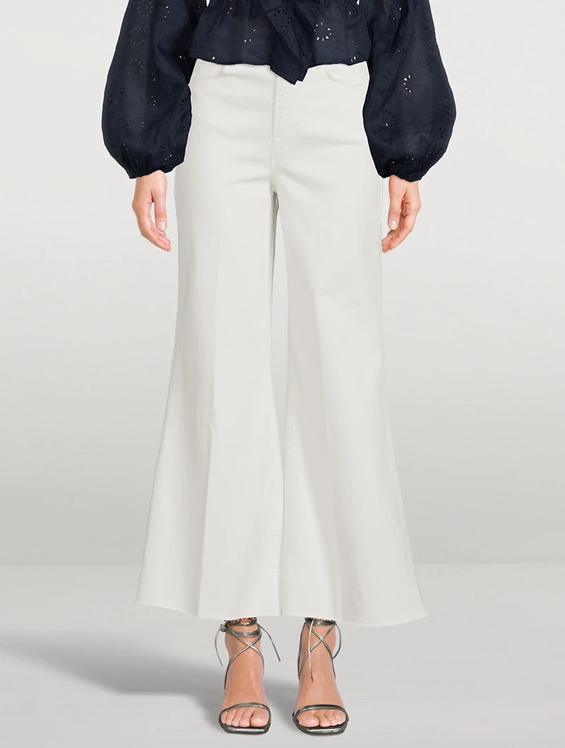 Le Palazzo Cropped Wide-Leg Jeans