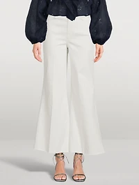 Le Palazzo Cropped Wide-Leg Jeans