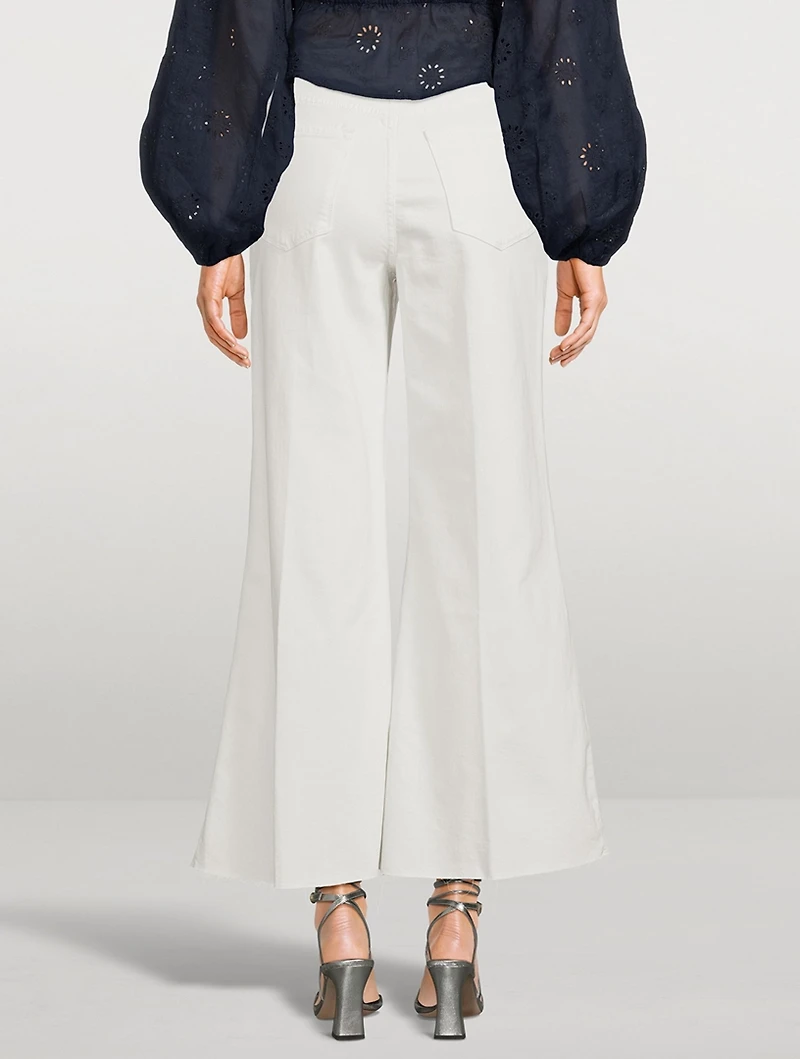 Le Palazzo Cropped Wide-Leg Jeans