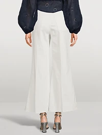 Le Palazzo Cropped Wide-Leg Jeans