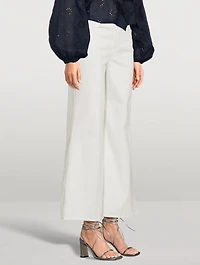 Le Palazzo Cropped Wide-Leg Jeans