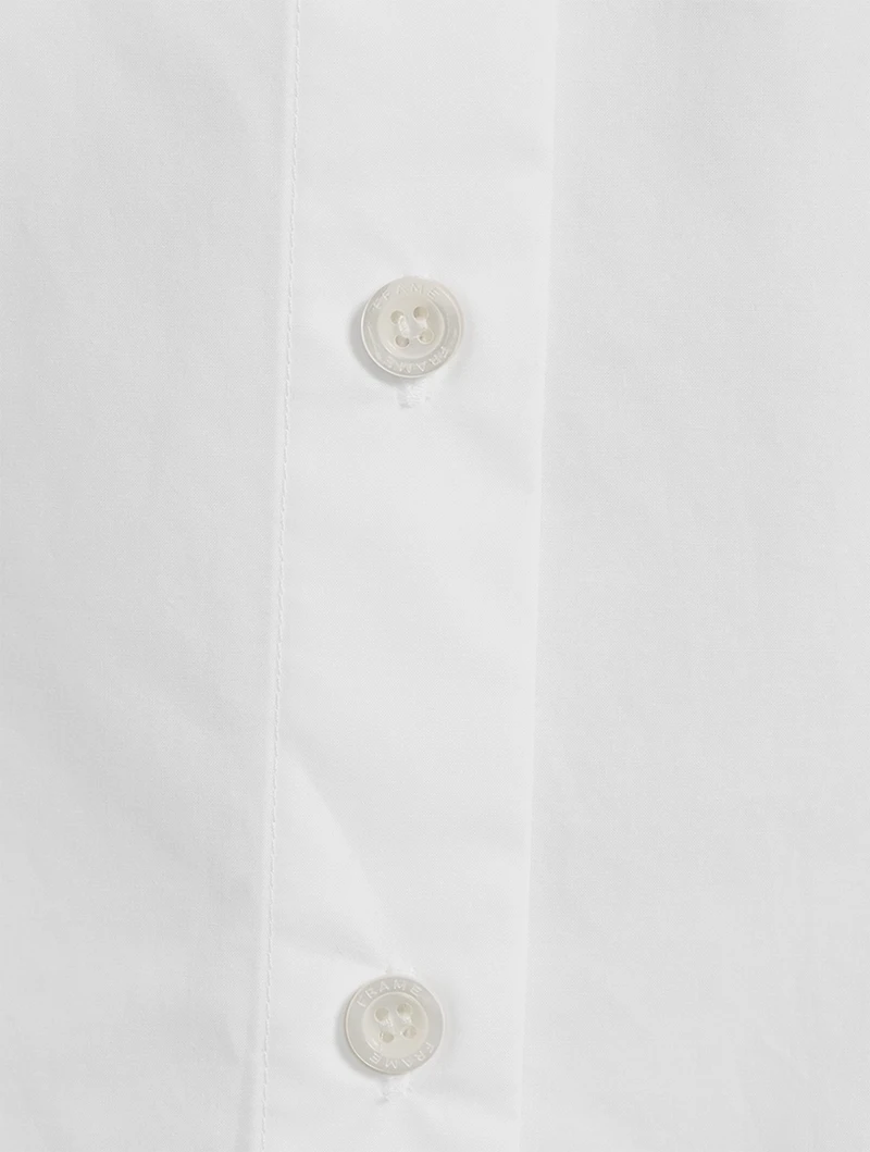 Slit Back Waist Tie Shirt