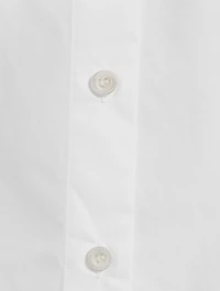Slit Back Waist Tie Shirt