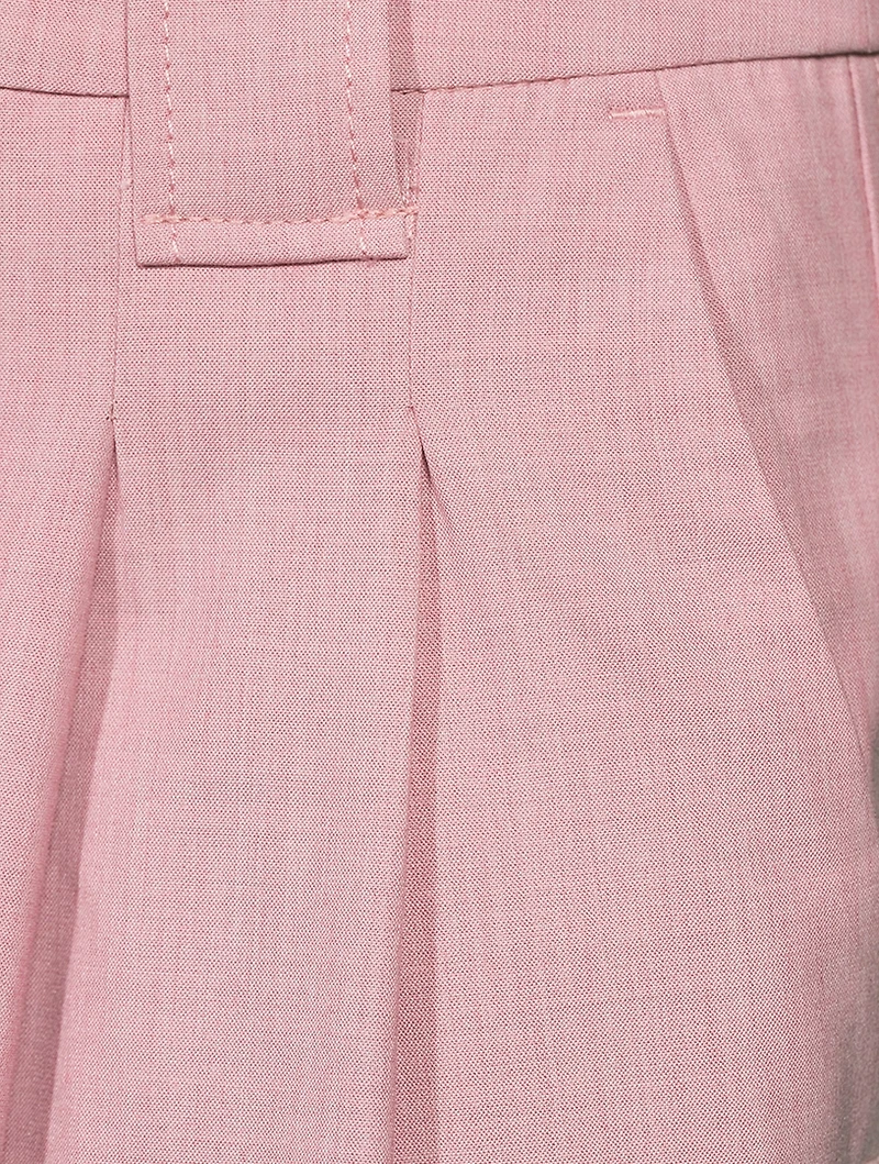 Mid-Rise Straight-Leg Trousers