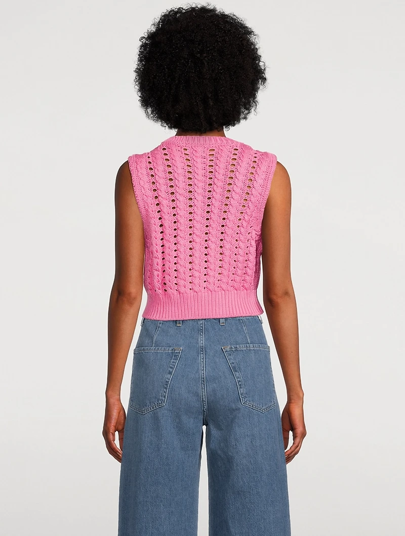 Rope Cropped Vest