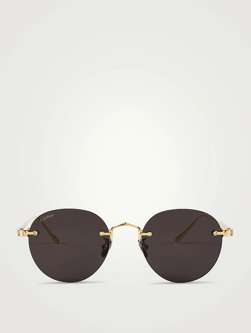 Pasha De Cartier Round Sunglasses