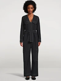Cotton Crepe Jumpsuit