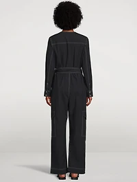 Cotton Crepe Jumpsuit
