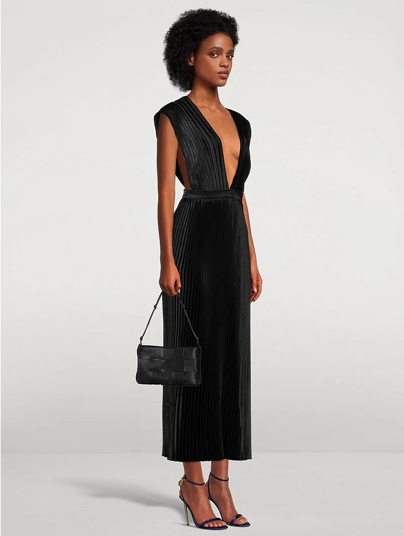 Gala Pleated Gown