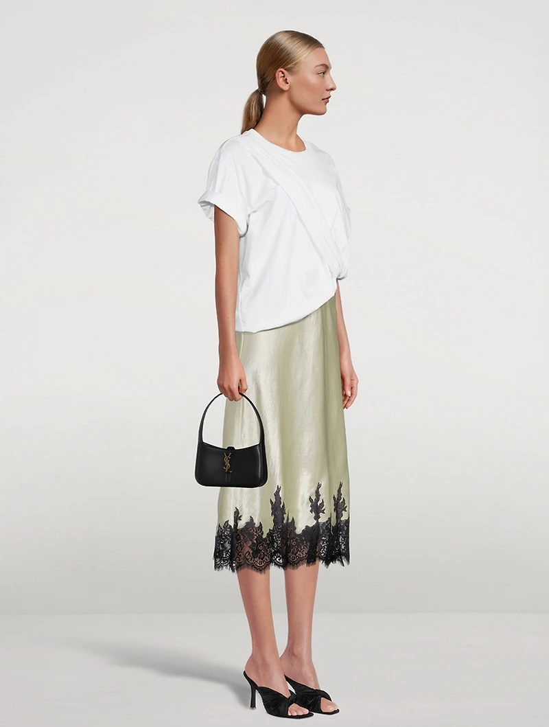 Draped T-Shirt Combo Dress