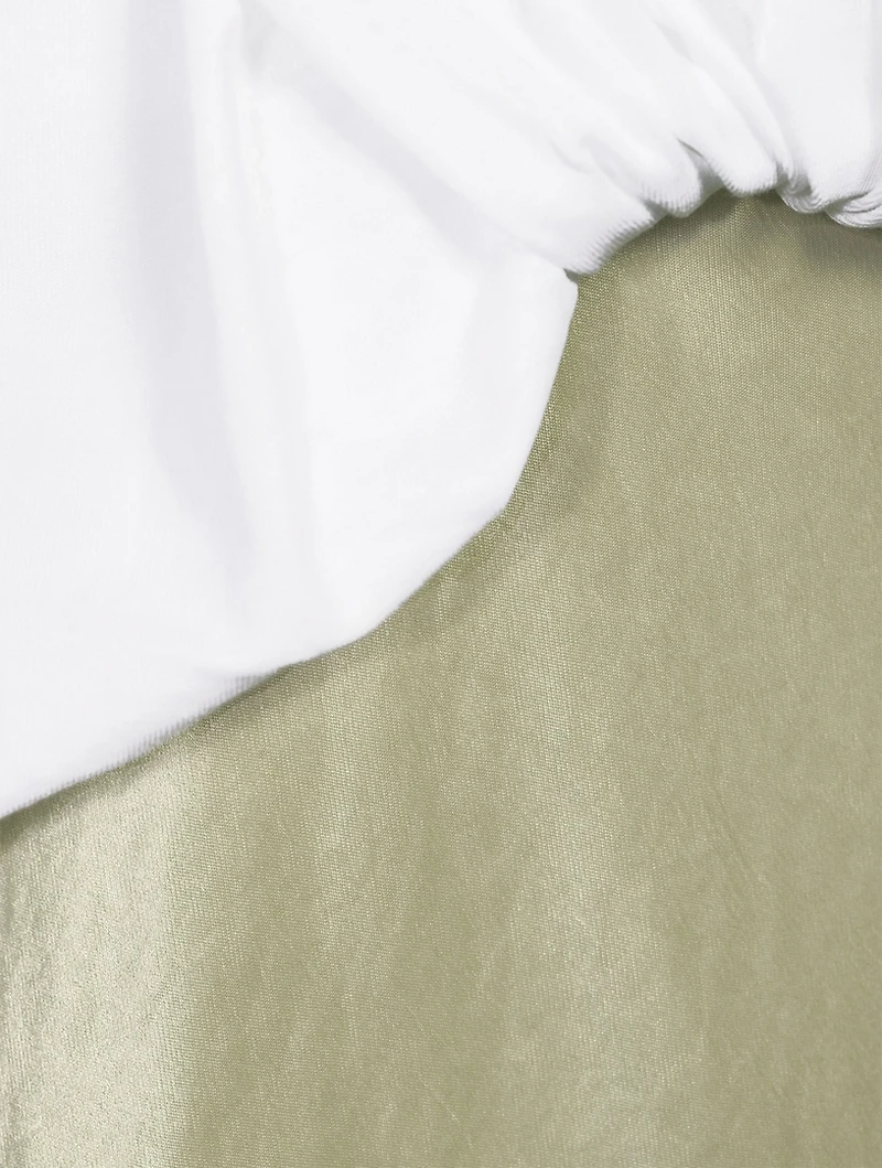 Draped T-Shirt Combo Dress
