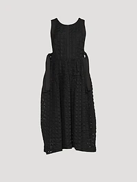 Taffeta Check Midi Dress