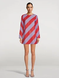 Tabitha Sequin Striped Mini Dress