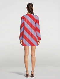 Tabitha Sequin Striped Mini Dress