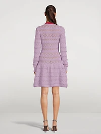 Danica Pointelle Knit Mini Dress