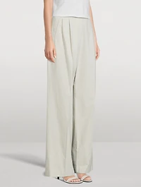 Gaugin Cotton High-Waisted Pants