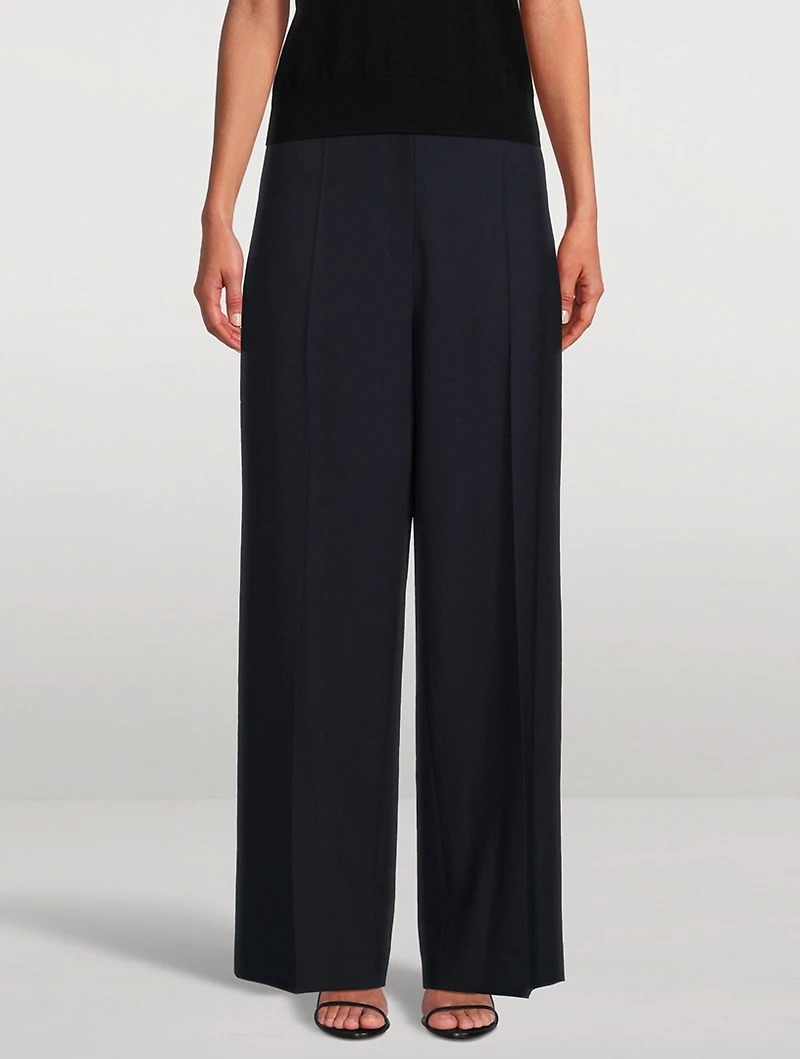 Gordon Wide-Leg Wool Trousers