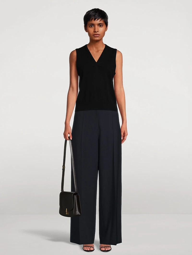 Gordon Wide-Leg Wool Trousers