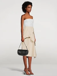 Jones Mixed-Media Midi Dress