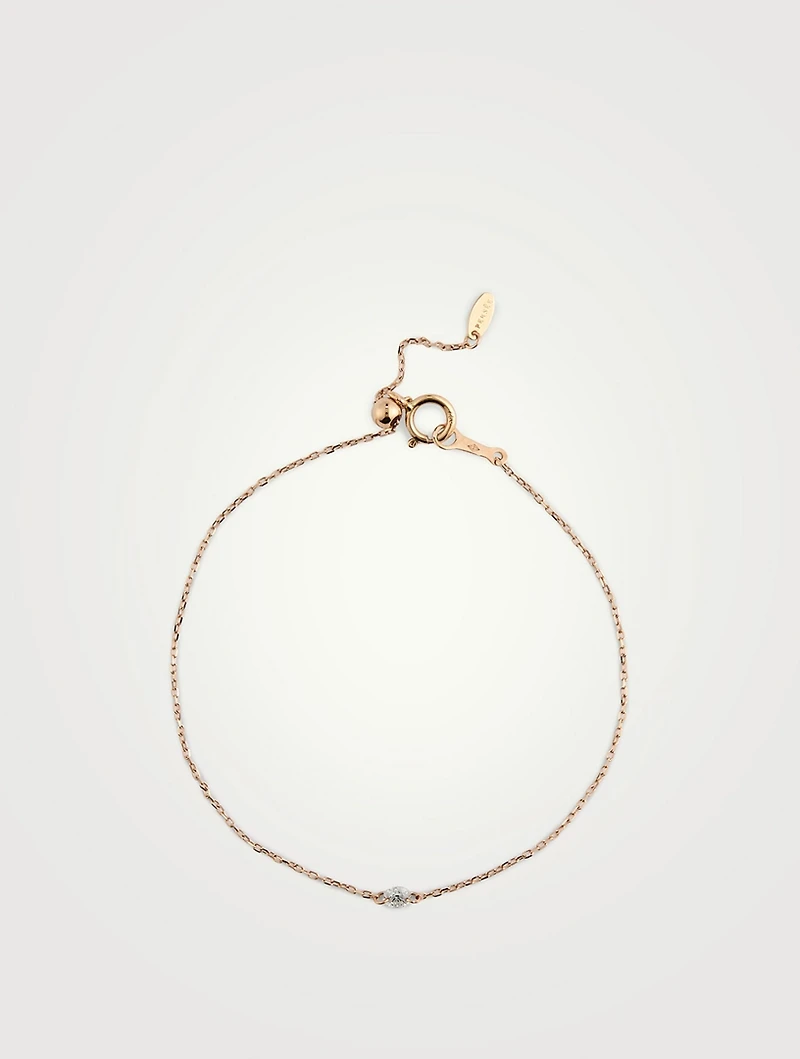 Danaé 18K Rose Gold Bracelet With Diamond