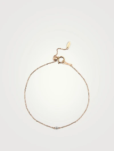 Danaé 18K Rose Gold Bracelet With Diamond