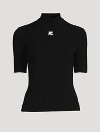 Reedition Short-Sleeve Mockneck Sweater