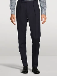 Wool Slim-Fit Pants