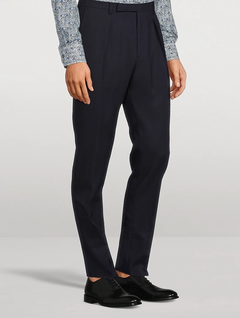 Wool Slim-Fit Pants