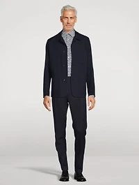 Wool Slim-Fit Pants