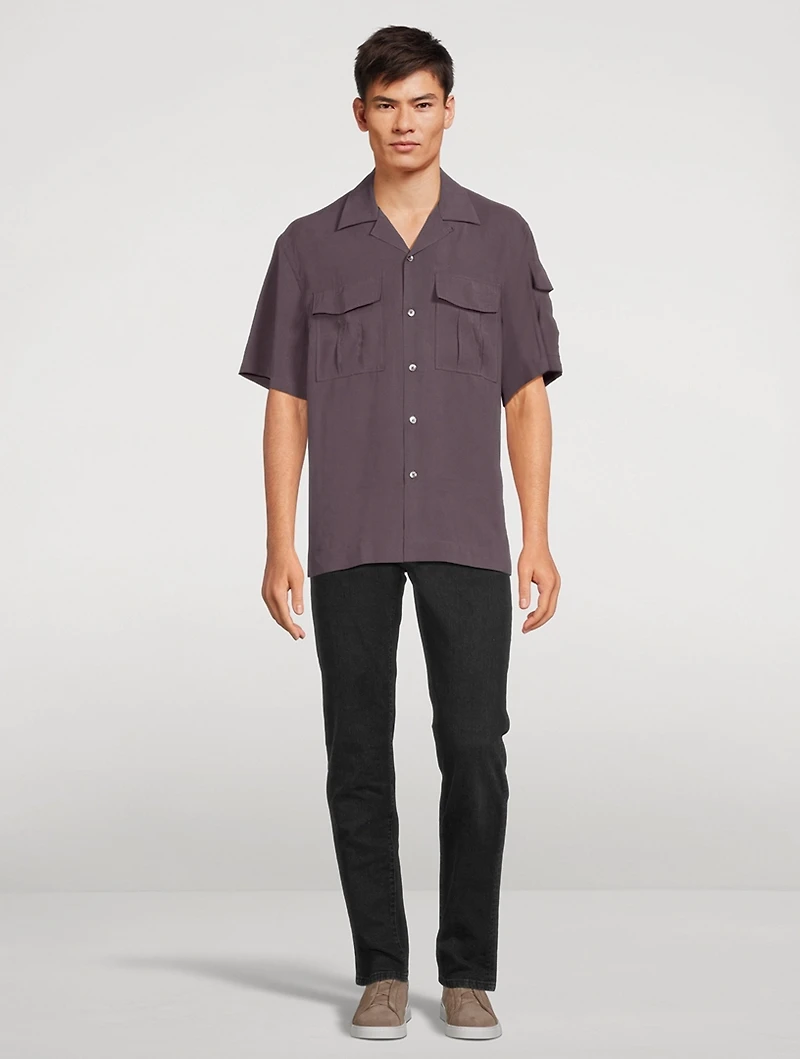 Short-Sleeve Shirt With Pockets