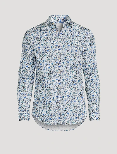 Cotton Tailored Shirt Floral Print